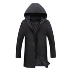 Hans | Men's Weatherproof Coat with Padding, Modern Winter Coat | Everlasting Boutique | Black
