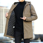 Hans | Men's Weatherproof Coat with Padding, Modern Winter Coat | Everlasting Boutique | Black