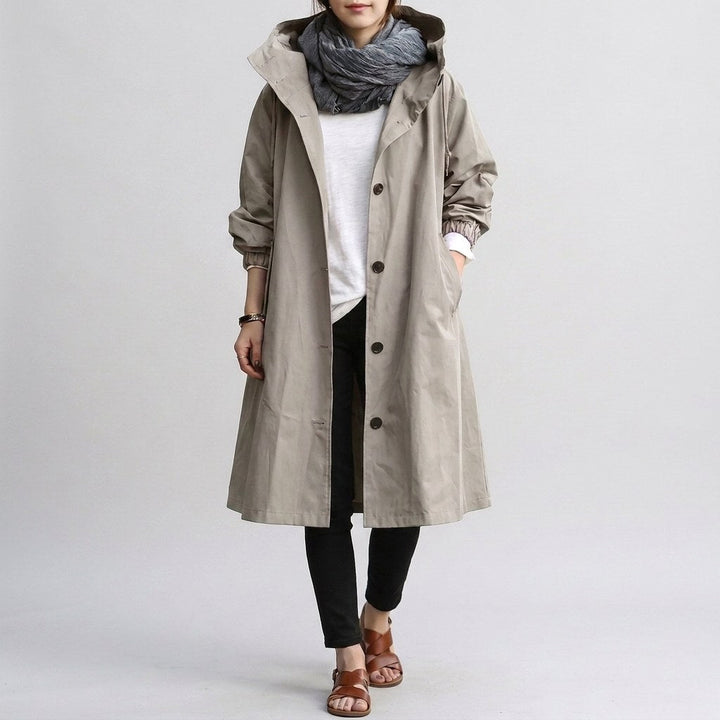 Harriet | Women's Relaxed-Fit Waterproof Jacket, Hooded Rain Coat | Everlasting Boutique