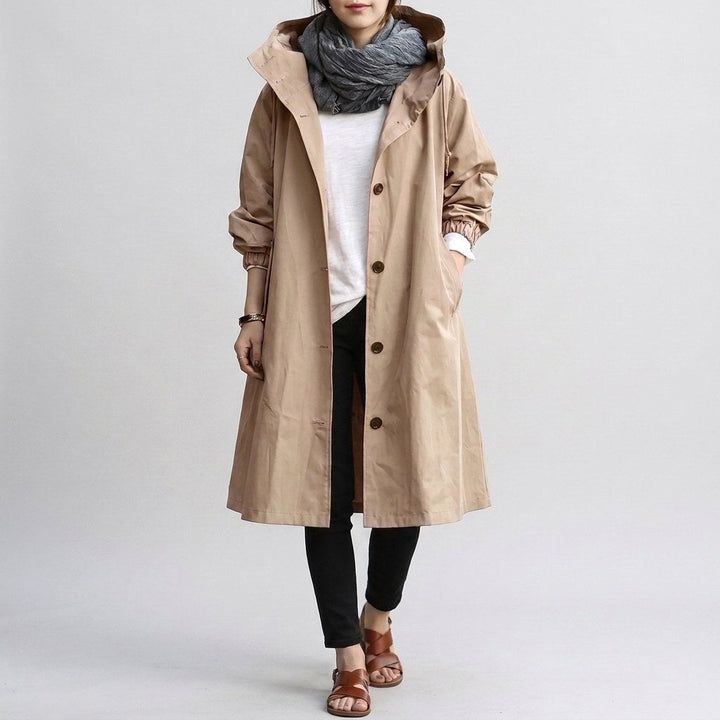 Harriet | Women's Relaxed-Fit Waterproof Jacket, Hooded Rain Coat | Everlasting Boutique