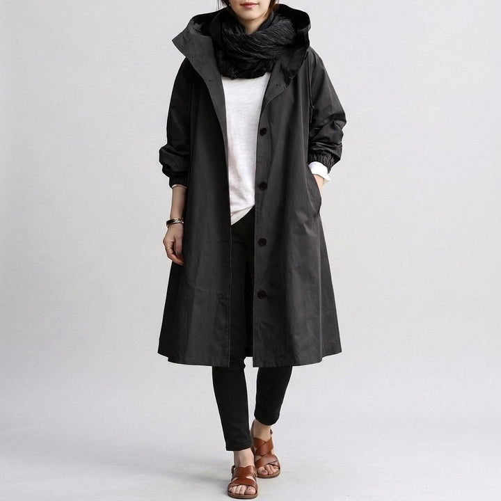 Harriet | Women's Relaxed-Fit Waterproof Jacket, Hooded Rain Coat | Everlasting Boutique