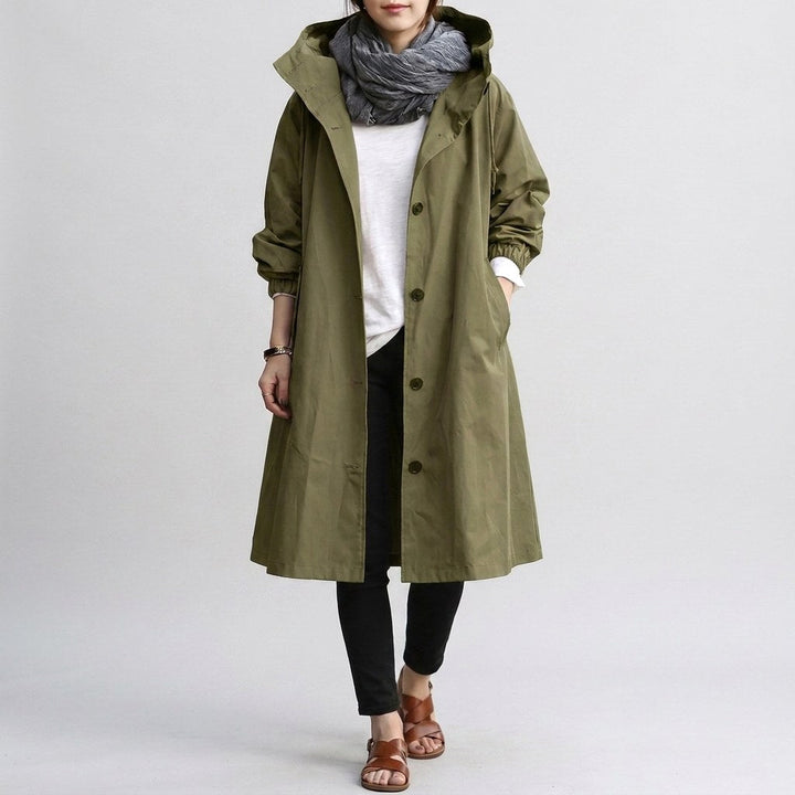 Harriet | Women's Relaxed-Fit Waterproof Jacket, Hooded Rain Coat | Everlasting Boutique