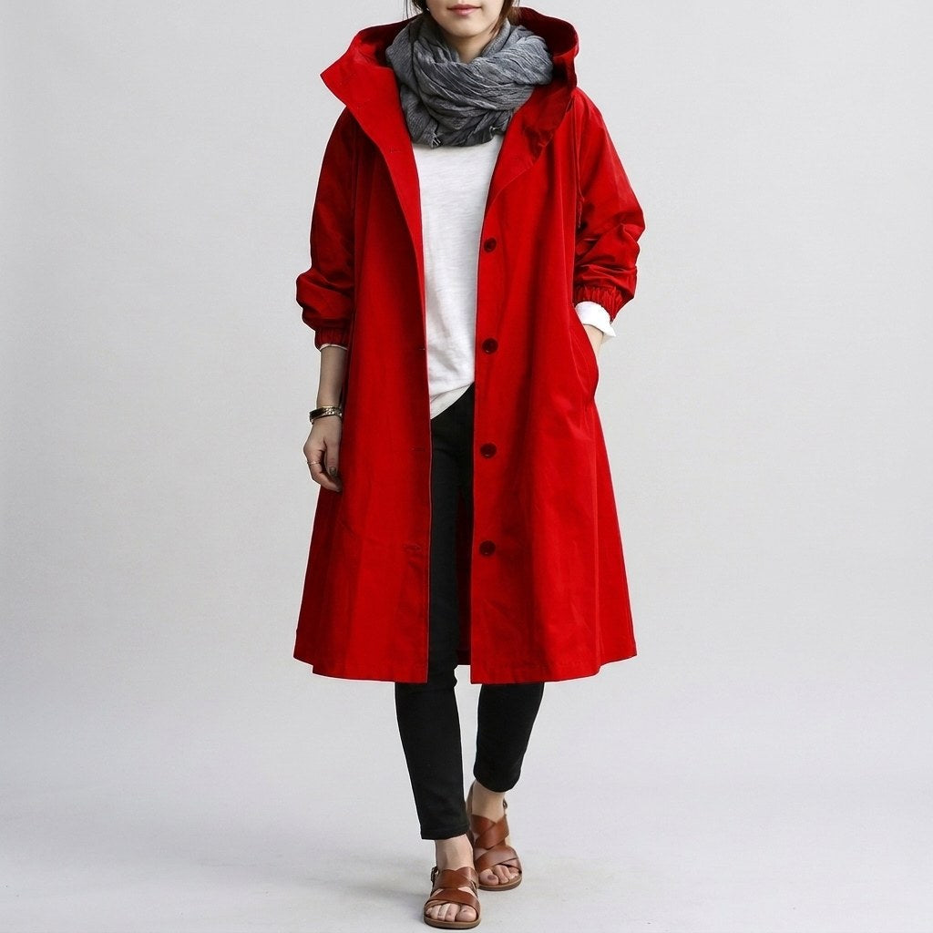 Harriet | Women's Relaxed-Fit Waterproof Jacket, Hooded Rain Coat | Everlasting Boutique