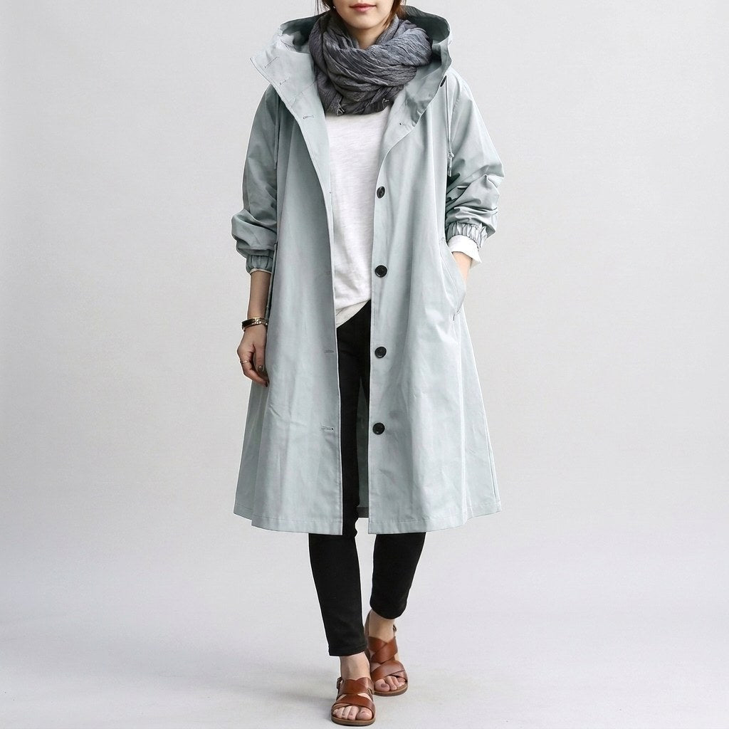 Harriet | Women's Relaxed-Fit Waterproof Jacket, Hooded Rain Coat | Everlasting Boutique