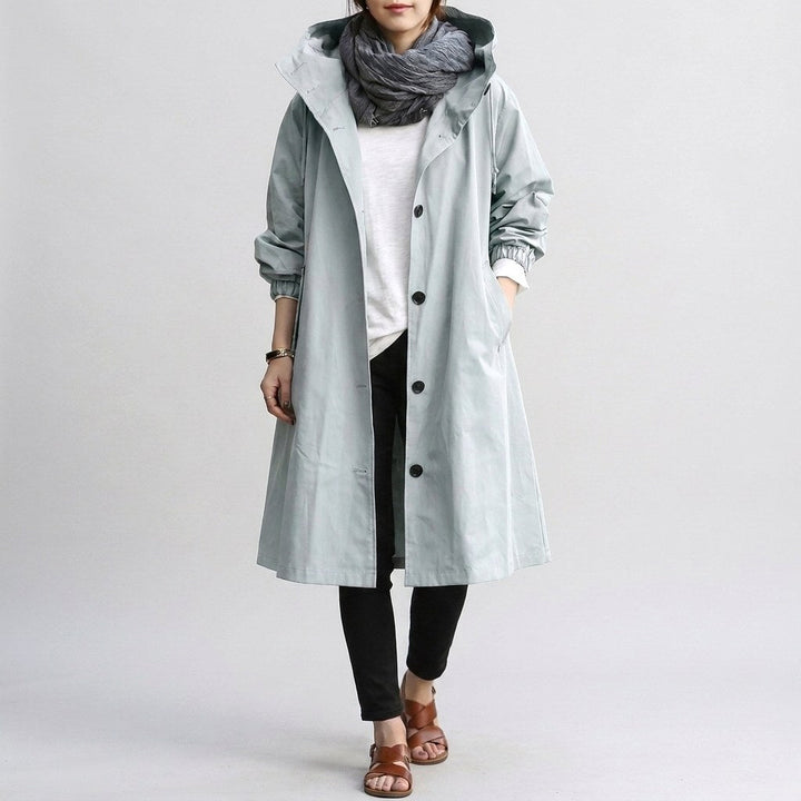 Harriet | Women's Relaxed-Fit Waterproof Jacket, Hooded Rain Coat | Everlasting Boutique