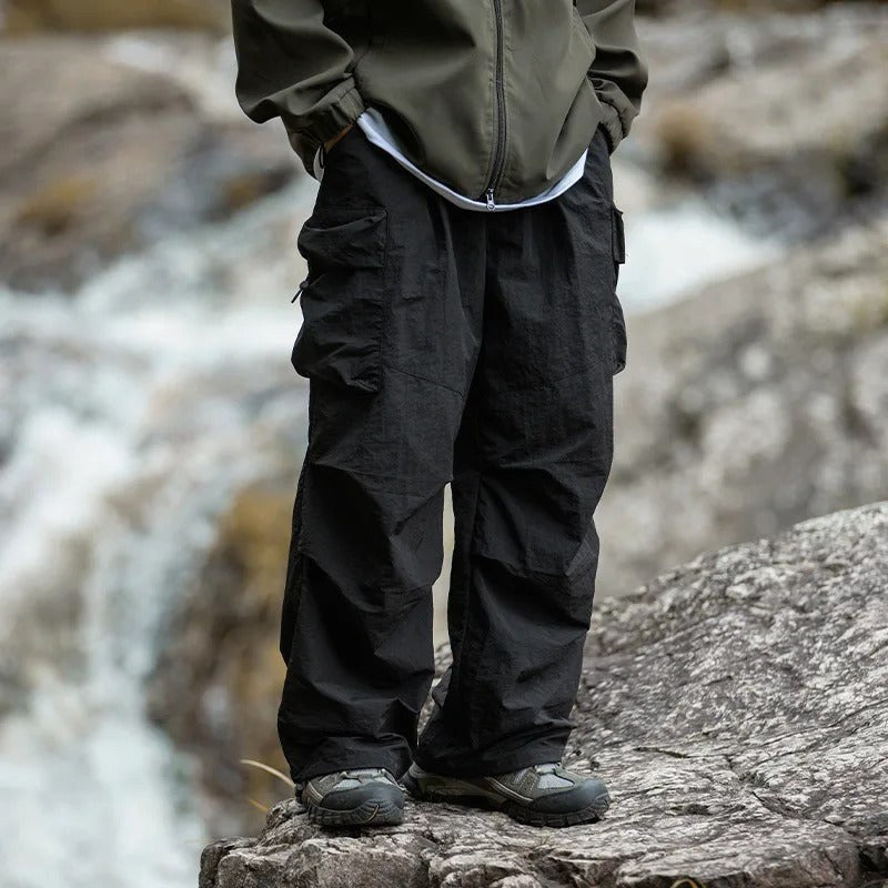 Harry | Men's Waterproof Cargo Trousers, Loose-Fit Technical Walking Trousers | Everlasting Boutique