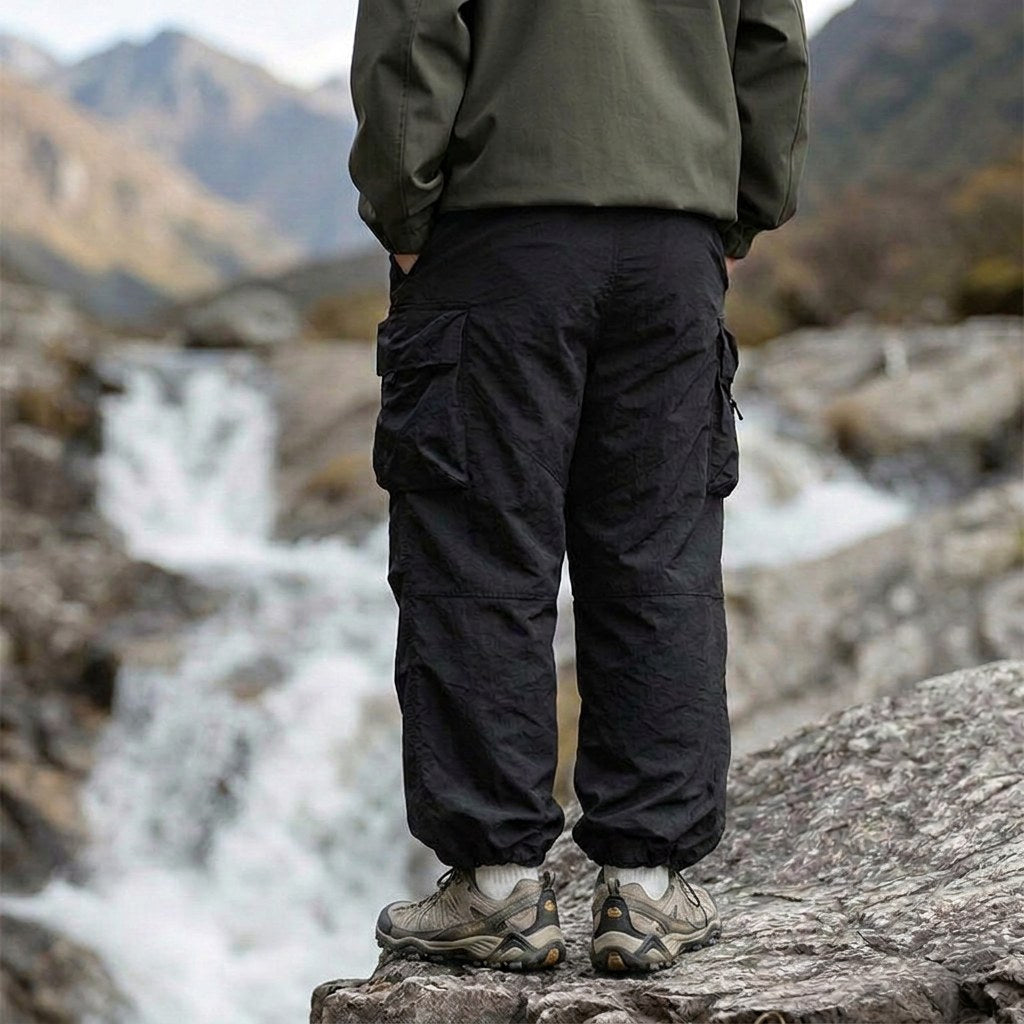 Harry | Men's Waterproof Cargo Trousers, Loose-Fit Technical Walking Trousers | Everlasting Boutique