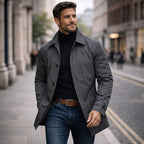 Harvey | Men's Tailored All-Weather Overcoat, Timeless Autumn Coat | Everlasting Boutique