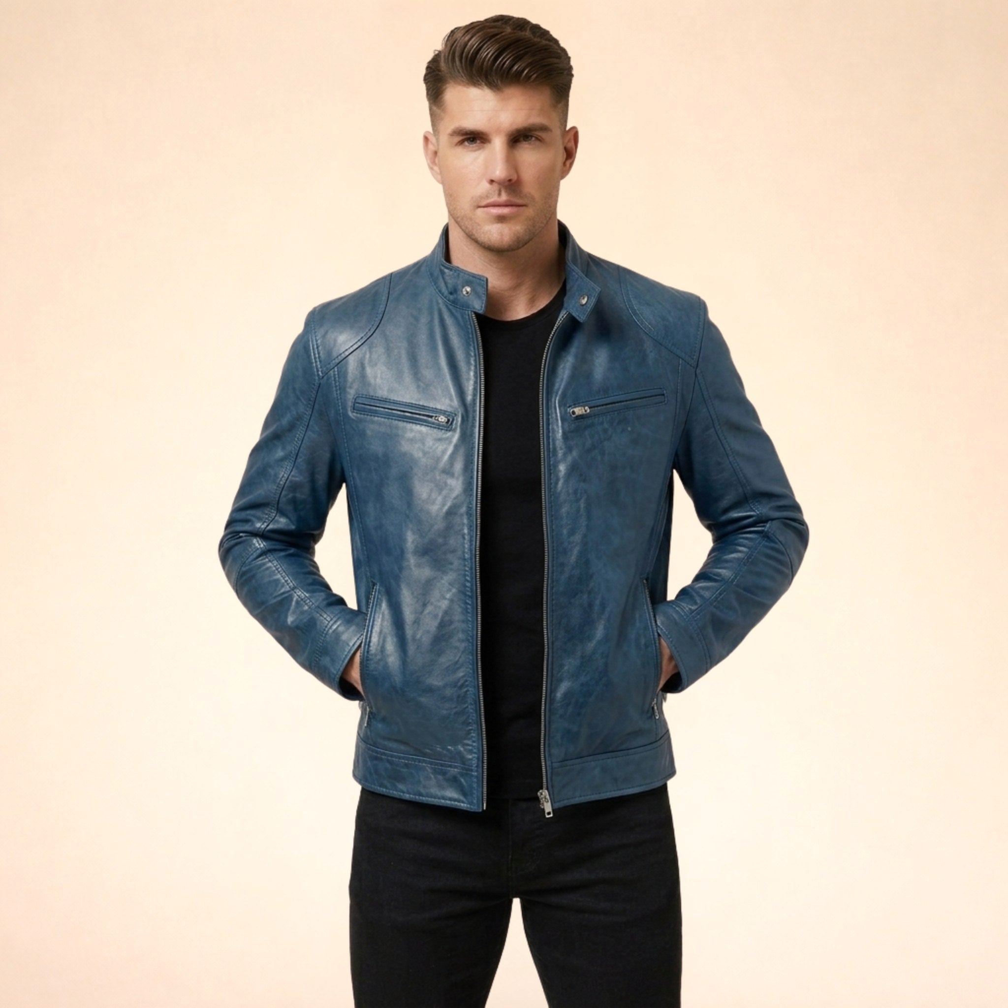 Henrik | Men's Jacket with Modern Design, Elegant Jacket for Every Occasion | Everlasting Boutique | Black