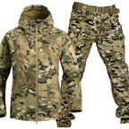 Henry | Men's Softshell Hooded Jacket and Tactical Trousers, Two-Piece Outdoor Set | Everlasting Boutique