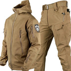 Henry | Men's Softshell Hooded Jacket and Tactical Trousers, Two-Piece Outdoor Set | Everlasting Boutique