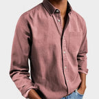 Henry | Men's Tailored Cotton Shirt, Smart Everyday Shirt | Everlasting Boutique | Salmon