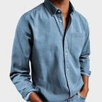 Henry | Men's Tailored Cotton Shirt, Smart Everyday Shirt | Everlasting Boutique | Sky Blue