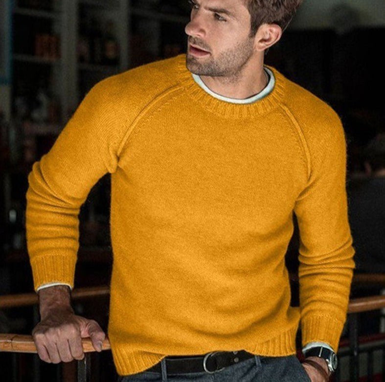Hermann | Men's Knit Jumper with Timeless Design, Classic Men's Jumper | Everlasting Boutique | White