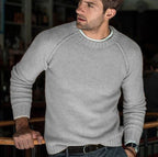 Hermann | Men's Knit Jumper with Timeless Design, Classic Men's Jumper | Everlasting Boutique | White