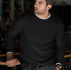 Hermann | Men's Knit Jumper with Timeless Design, Classic Men's Jumper | Everlasting Boutique | Black