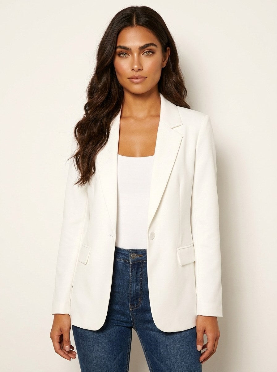 Imogen | Women's Tailored Blazer, Fitted Smart Jacket | Everlasting Boutique | Rood