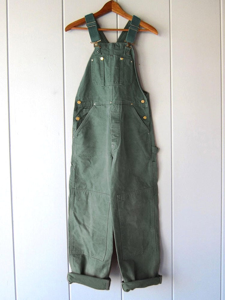 Iris | Women's Cotton Adjustable Dungarees, Functional Work Dungarees | Everlasting Boutique