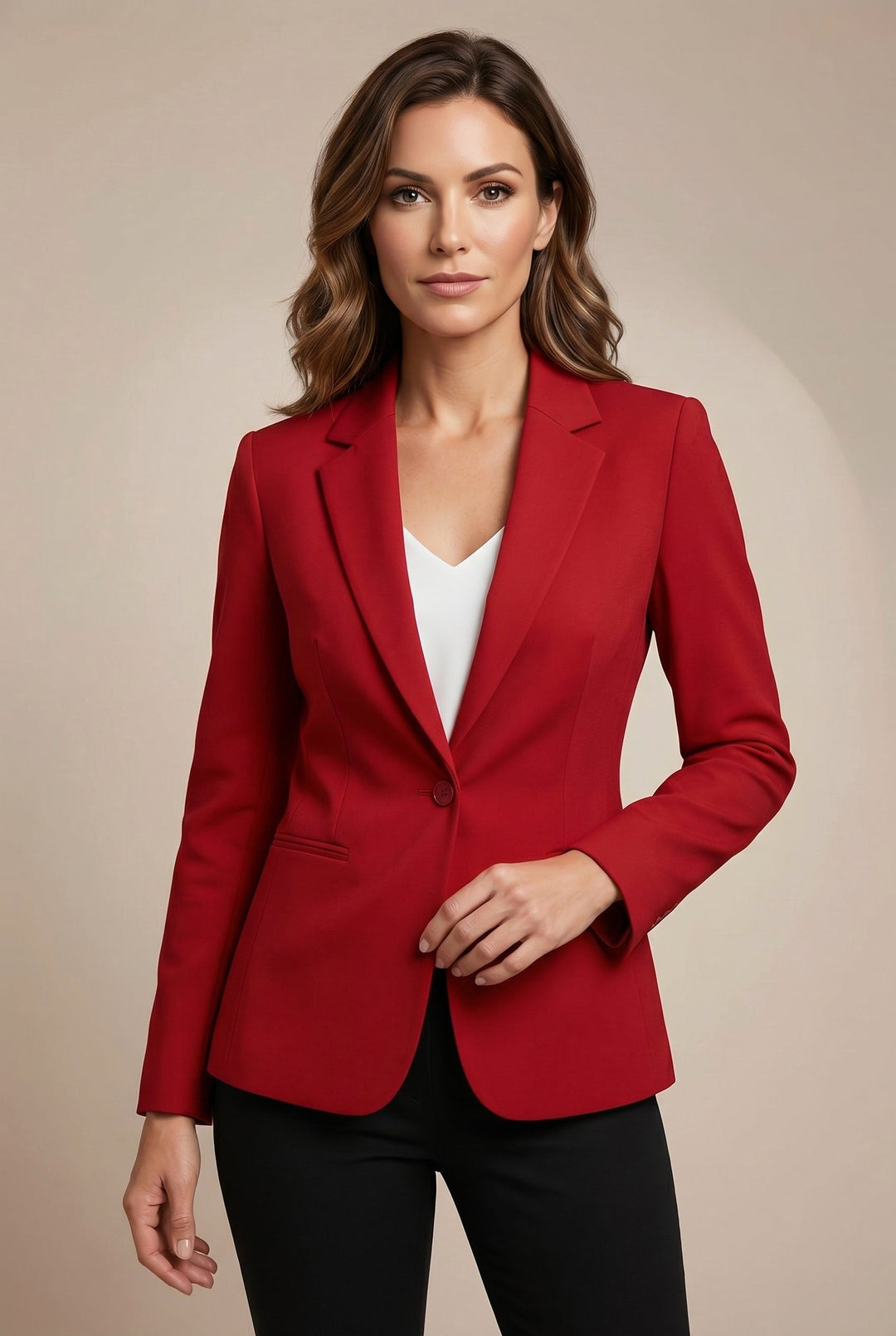 Isaline | Women's Tailored Blazer, Slim Fit Lapel Collar Trouser Suit | Everlasting Boutique