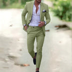 Jacob | Men's Slim-Fit Two-Piece Linen Suit – Elegant Suit | Everlasting Boutique