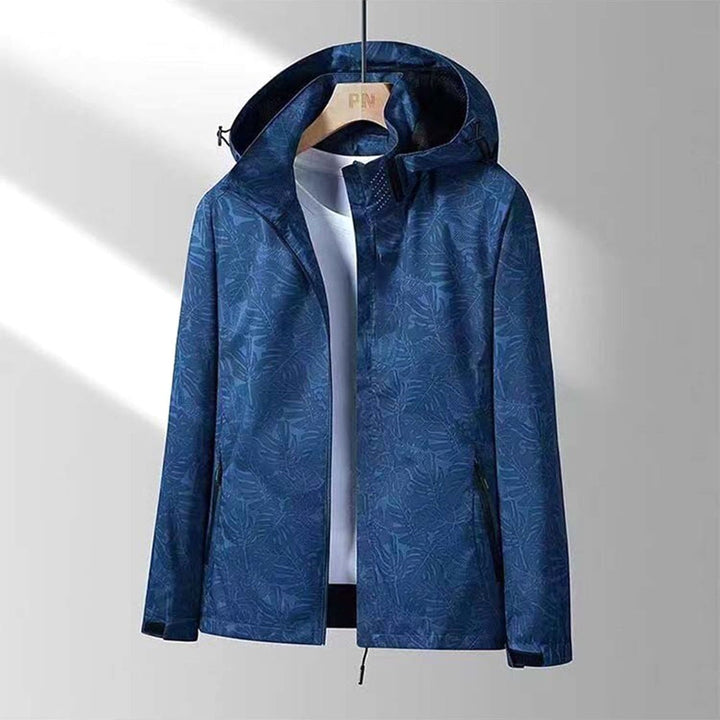 Janet | Women's Lightweight Waterproof Hooded Jacket, Practical Outdoor Jacket | Everlasting Boutique | Navy Blue