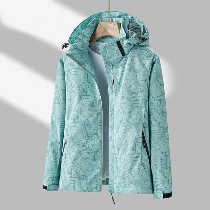 Janet | Women's Lightweight Waterproof Hooded Jacket, Practical Outdoor Jacket | Everlasting Boutique | Green