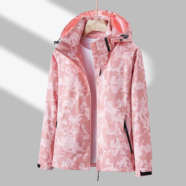 Janet | Women's Lightweight Waterproof Hooded Jacket, Practical Outdoor Jacket | Everlasting Boutique | Purple