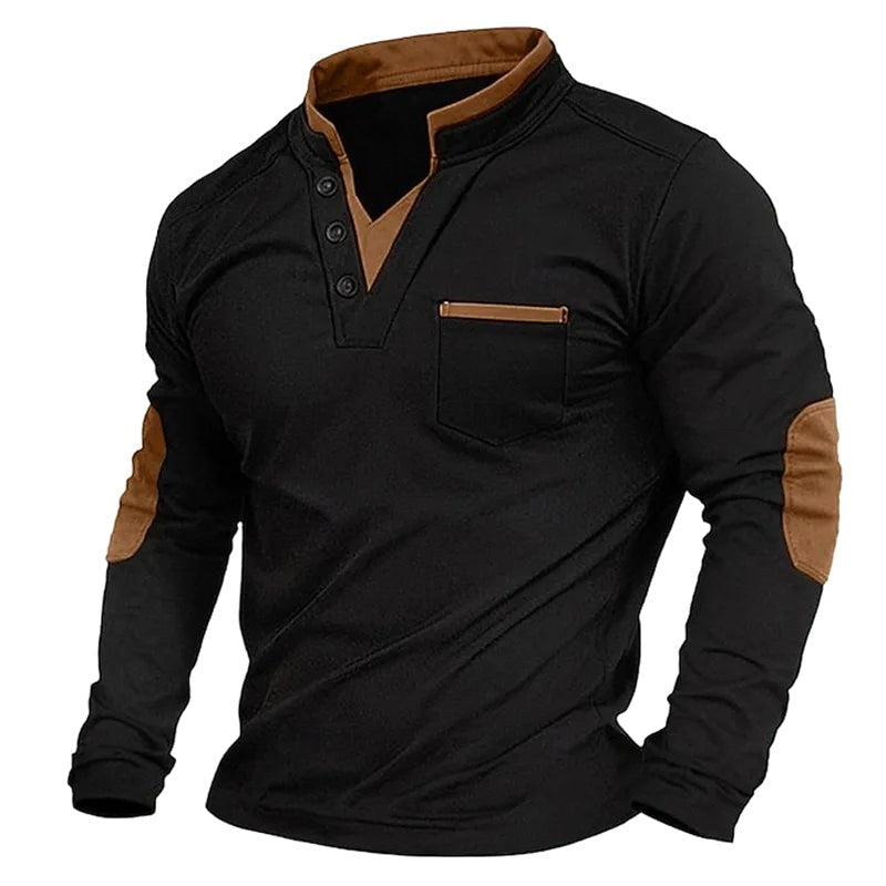 Jens | Men's V-Neck Jumper, Elegant Knit Jumper | Everlasting Boutique | Brown