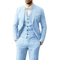 Johannes | Men's Three-Piece Suit in Royal Blue, Wedding Suit | Everlasting Boutique | Light Blue