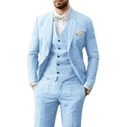 Johannes | Men's Three-Piece Suit in Royal Blue, Wedding Suit | Everlasting Boutique | Light Blue