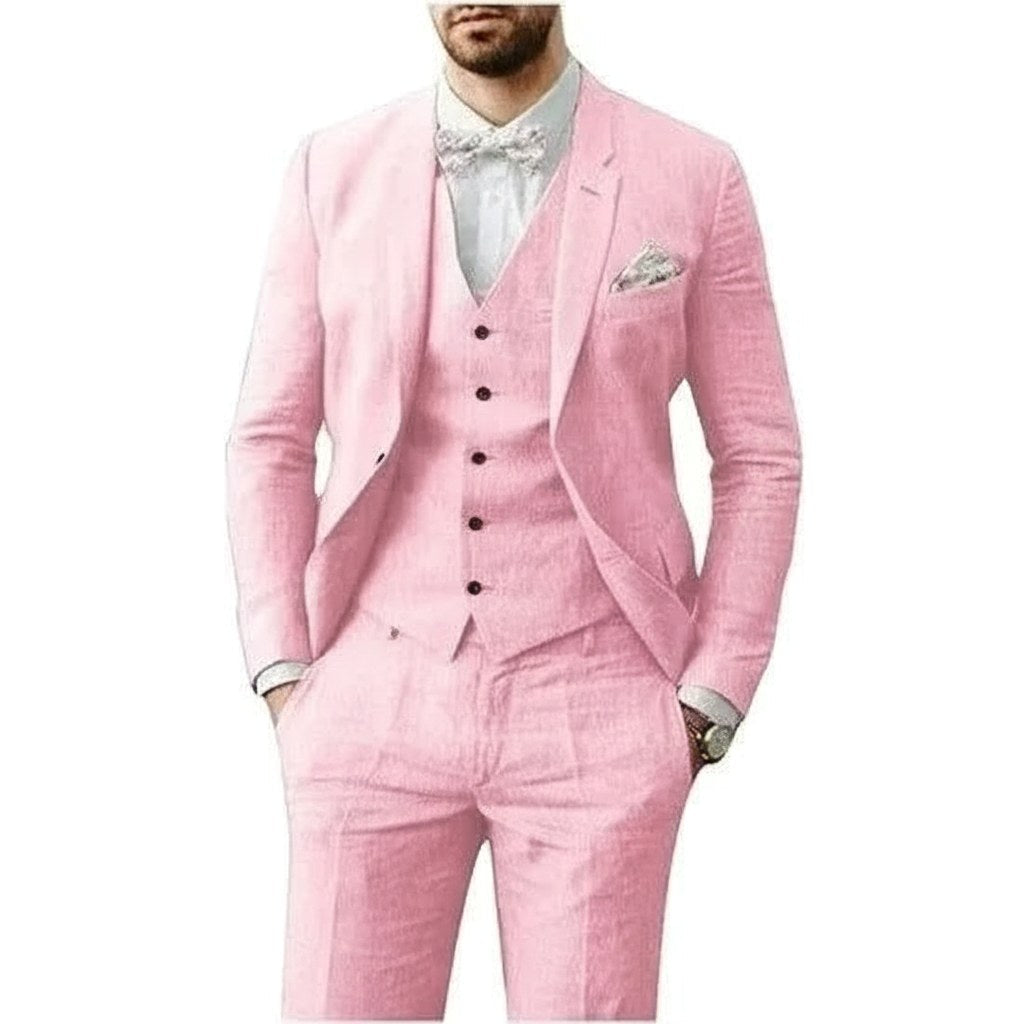 Johannes | Men's Three-Piece Suit in Royal Blue, Wedding Suit | Everlasting Boutique | Light Blue