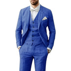 Johannes | Men's Three-Piece Suit in Royal Blue, Wedding Suit | Everlasting Boutique | Light Blue