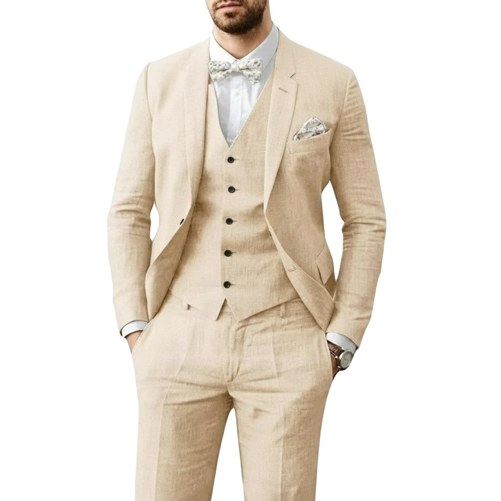 Johannes | Men's Three-Piece Suit in Royal Blue, Wedding Suit | Everlasting Boutique | Light Blue