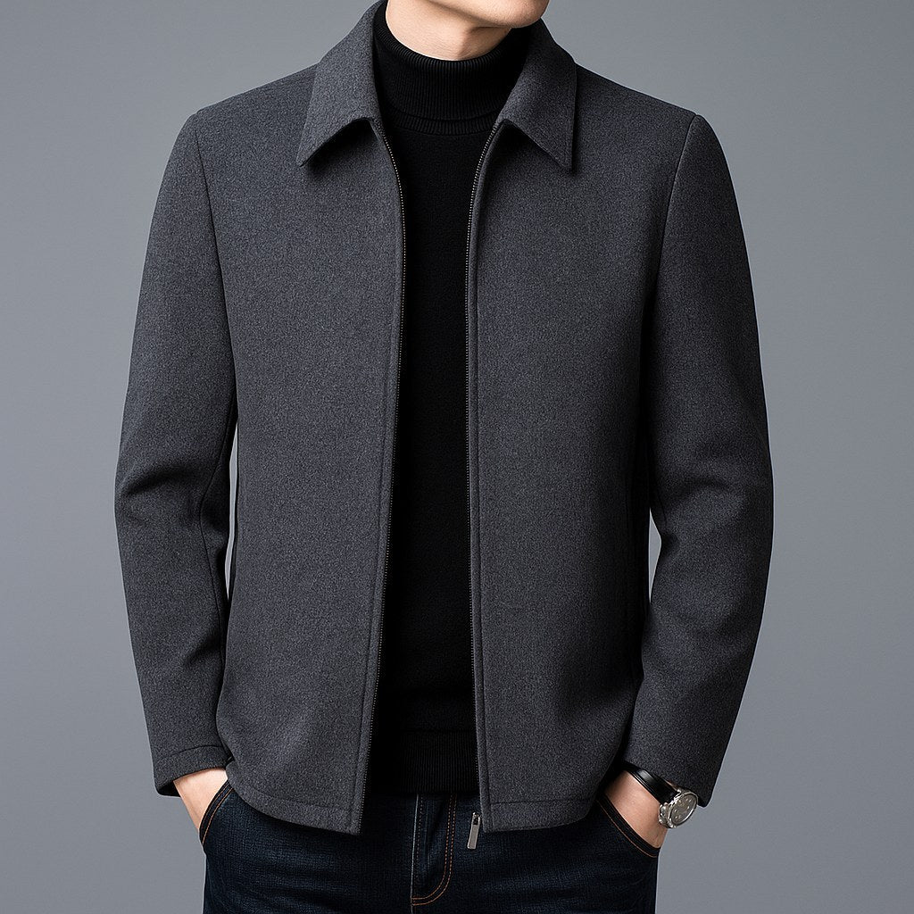 Jordan | Men's Wool Jacket, Tailored Autumn Jacket | Everlasting Boutique | Gray