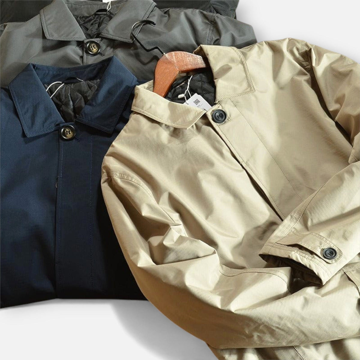 Josef | Men's Weatherproof Coat, Windproof Men's Jacket | Everlasting Boutique | Navy Blue