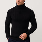 Joseph | Men's Ribbed Roll-Neck Jumper, Thermal Knit Autumn Jumper | Everlasting Boutique