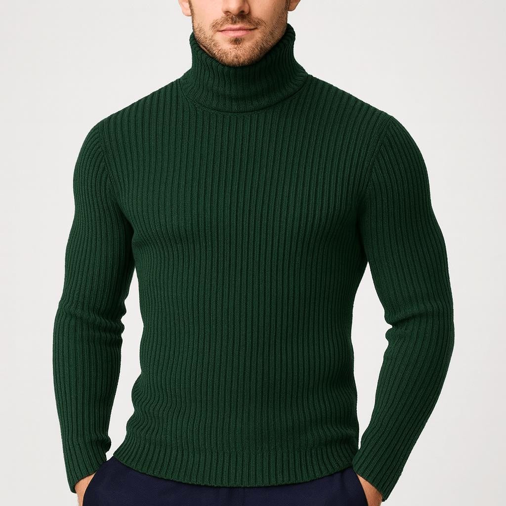Joseph | Men's Ribbed Roll-Neck Jumper, Thermal Knit Autumn Jumper | Everlasting Boutique