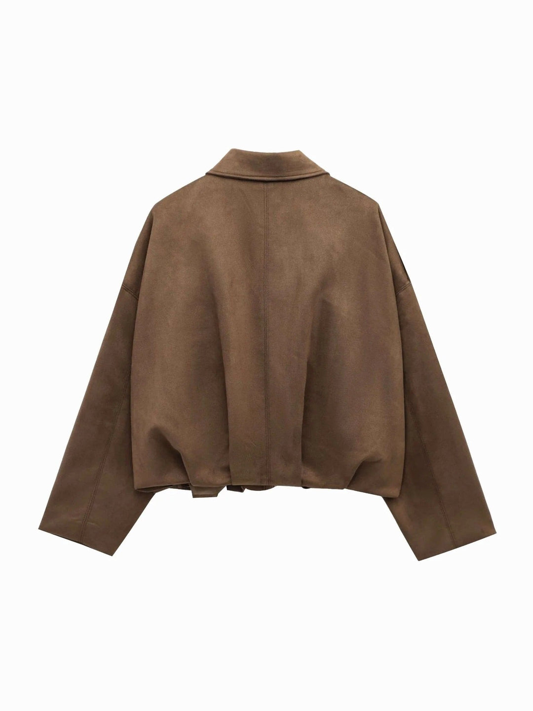 Josette | Women's Faux Suede Collared Bomber Jacket, Perfect for Everyday Wear | Everlasting Boutique