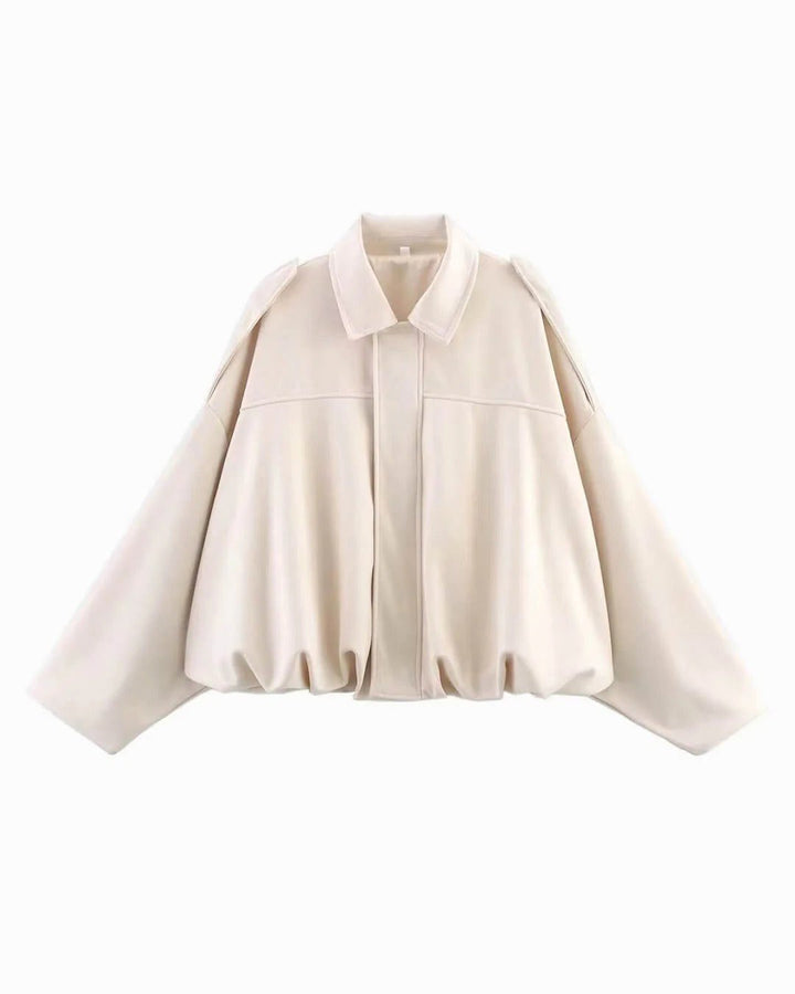 Josette | Women's Faux Suede Collared Bomber Jacket, Perfect for Everyday Wear | Everlasting Boutique