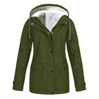 Judith | Women's Windproof Hooded Rain Jacket, Lightweight Autumn Coat | Everlasting Boutique | Sky Blue
