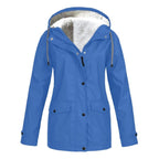 Judith | Women's Windproof Hooded Rain Jacket, Lightweight Autumn Coat | Everlasting Boutique | Black