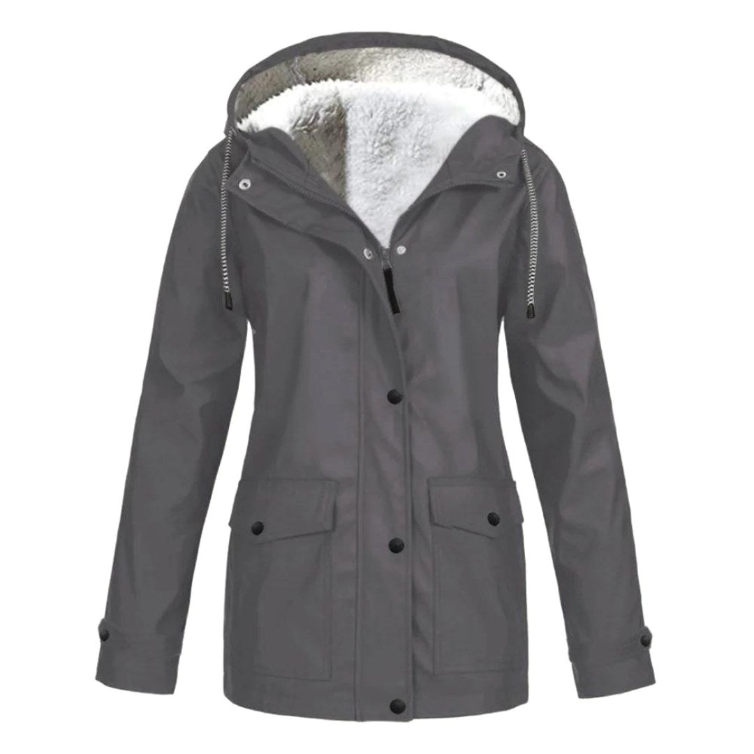 Judith | Women's Windproof Hooded Rain Jacket, Lightweight Autumn Coat | Everlasting Boutique