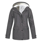 Judith | Women's Windproof Hooded Rain Jacket, Lightweight Autumn Coat | Everlasting Boutique
