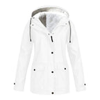 Judith | Women's Windproof Hooded Rain Jacket, Lightweight Autumn Coat | Everlasting Boutique | Dark Blue