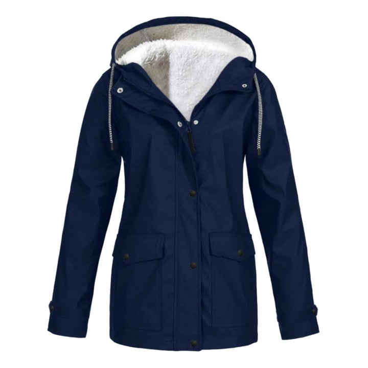 Judith | Women's Windproof Hooded Rain Jacket, Lightweight Autumn Coat | Everlasting Boutique | Red