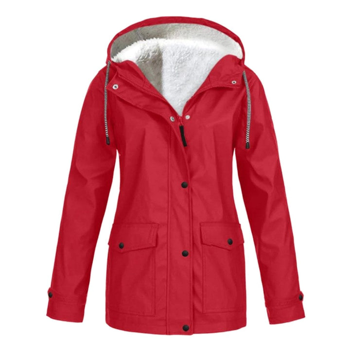 Judith | Women's Windproof Hooded Rain Jacket, Lightweight Autumn Coat | Everlasting Boutique | Light Grey