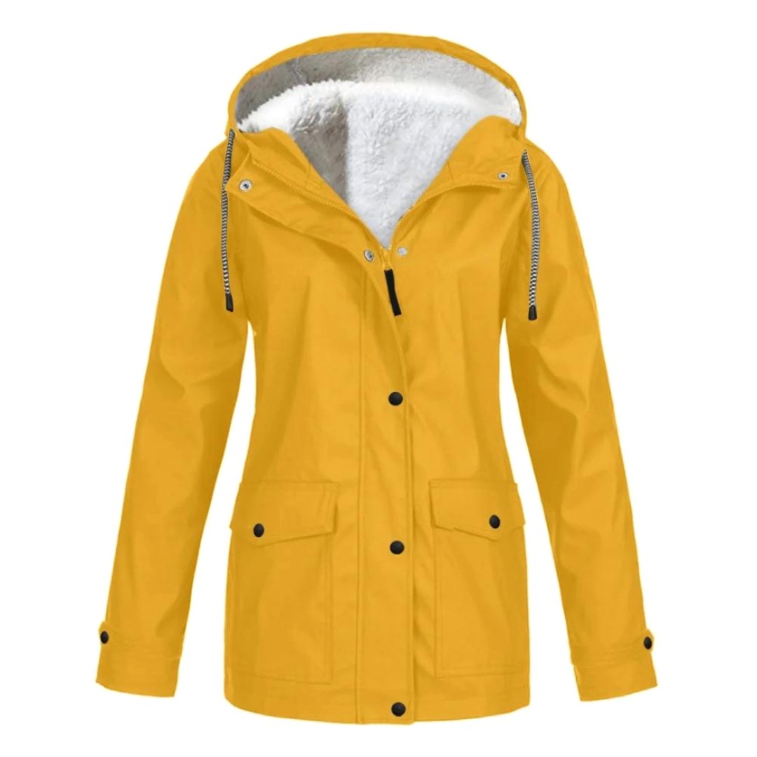 Judith | Women's Windproof Hooded Rain Jacket, Lightweight Autumn Coat | Everlasting Boutique | Purple