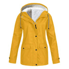 Judith | Women's Windproof Hooded Rain Jacket, Lightweight Autumn Coat | Everlasting Boutique | Purple