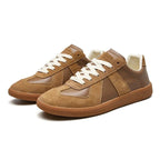 Julian | Men's Lace-Up Shoes with Non-Slip Sole, Classic Lace-Up Trainers | Everlasting Boutique | Brown