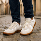 Julian | Men's Lace-Up Shoes with Non-Slip Sole, Classic Lace-Up Trainers | Everlasting Boutique | Brown